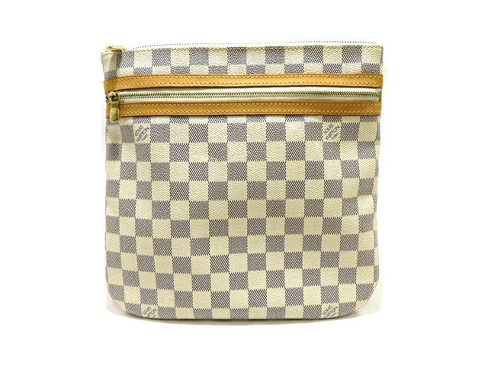 LOUIS VUITTON Bag Pochette Bosphore Shoulder Damier Azur White AH